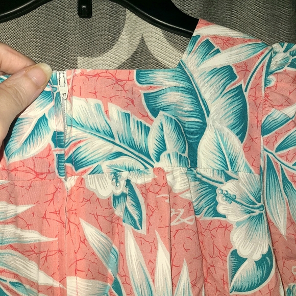 Vtg Made in Hawaii Hawaiian House Dress Womens Medium Hibiscus Aloha Hawaii - Picture 4 of 11